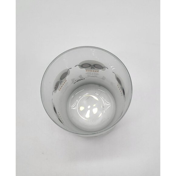 Culver LTD Halloween Day of the Dead Skeleton Gold Braces Tumbler Frosted Glass - Picture 2 of 7